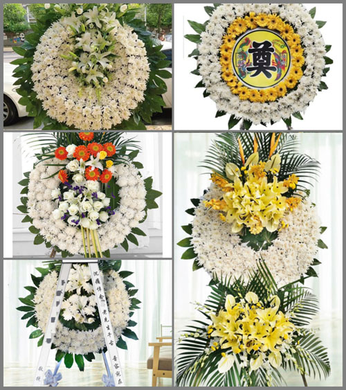 贵州安顺紫云县火花镇这角村花圈速递